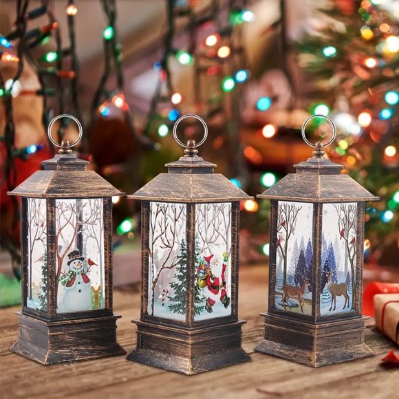 Other - 3 pc Christmas Decor Lanterns